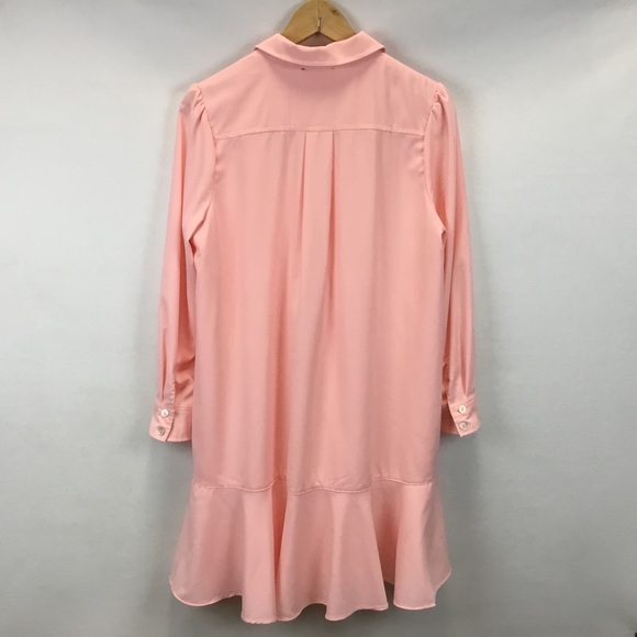 Tuckernuck Callahan Mini Shirt Dress Pink Preppy Feminine Coquette Girl Size M - Picture 2 of 10